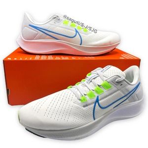 Nike Air Zoom Pegasus 38 Men Size 13 White Imperial Blue Running New CW7356 -103